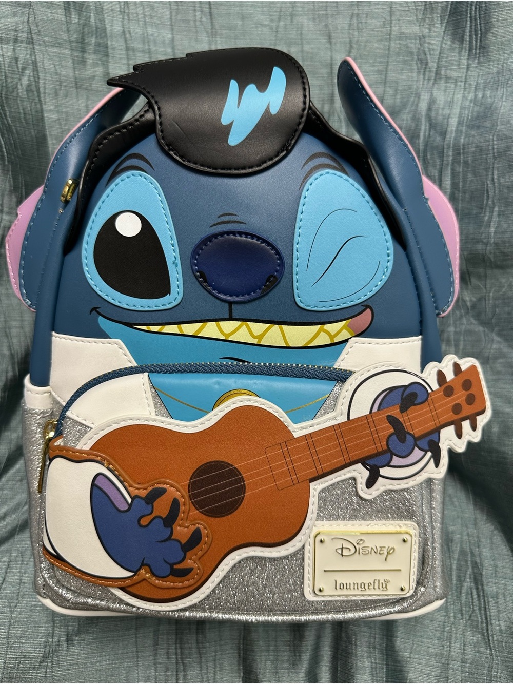 Loungefly Disney Stitch Elvis Sequin Cosplay Mini Backpack